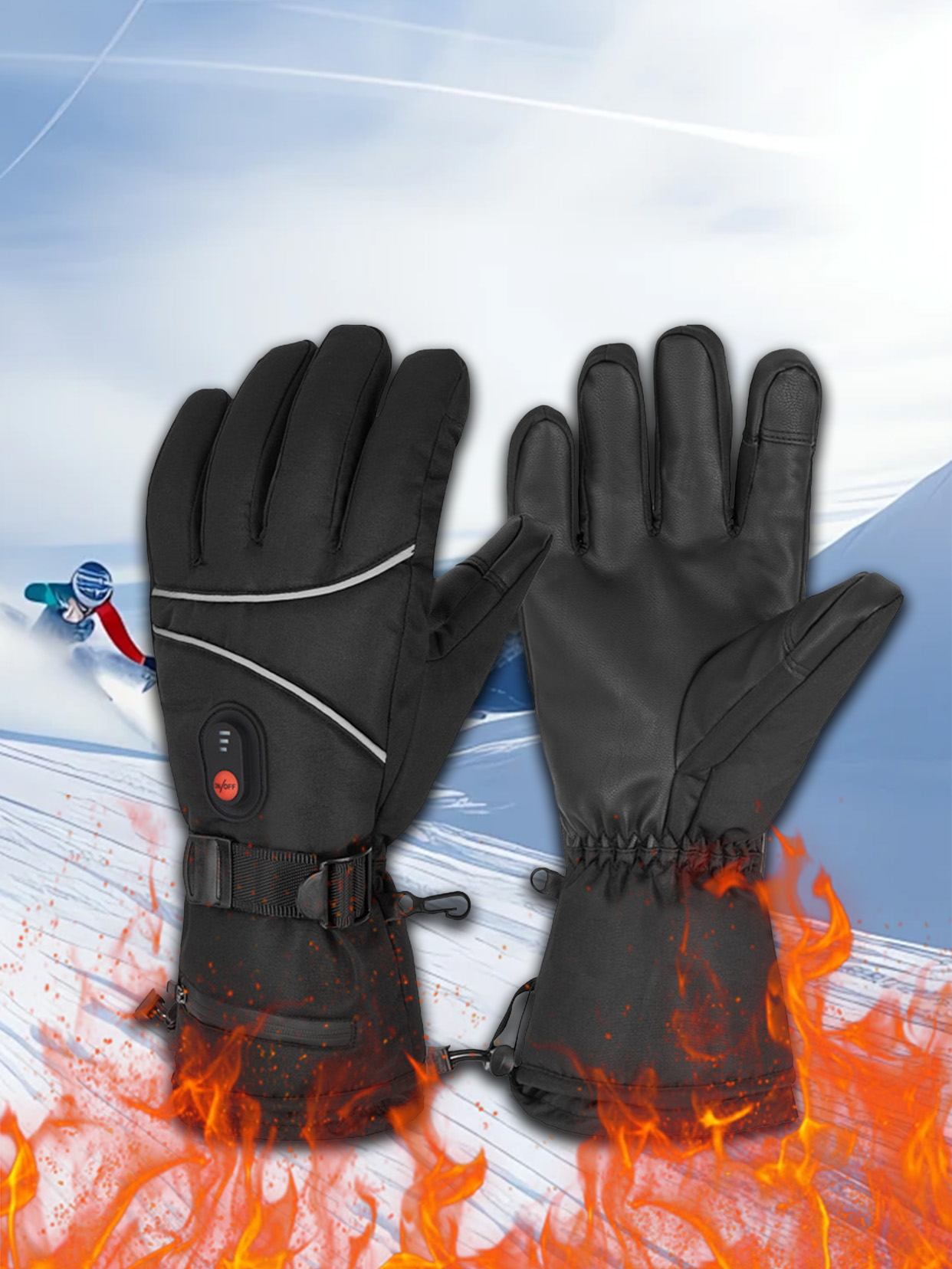 【Ozon5店】加热保暖手套