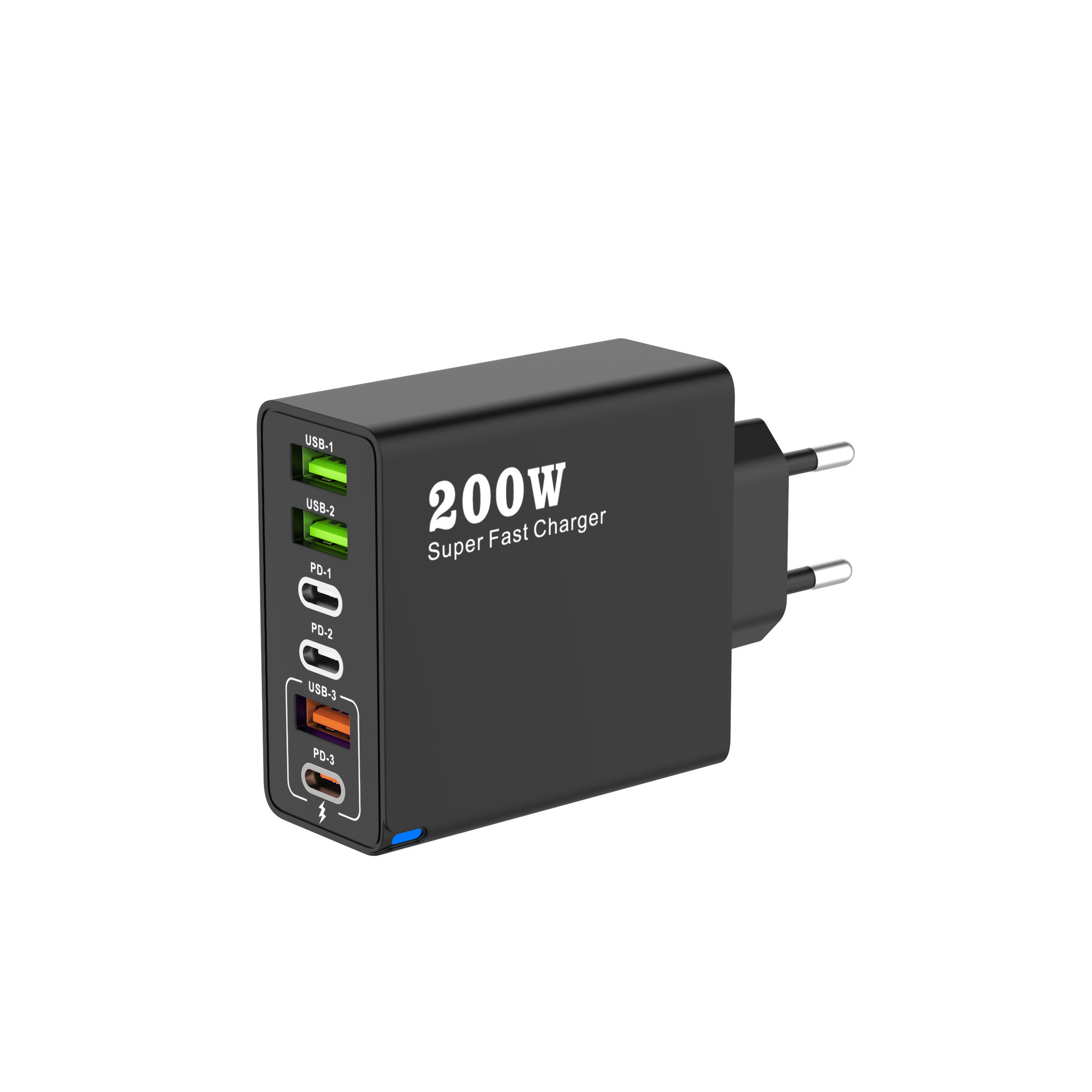 【Ozon1店】3USB+3PD-200W黑